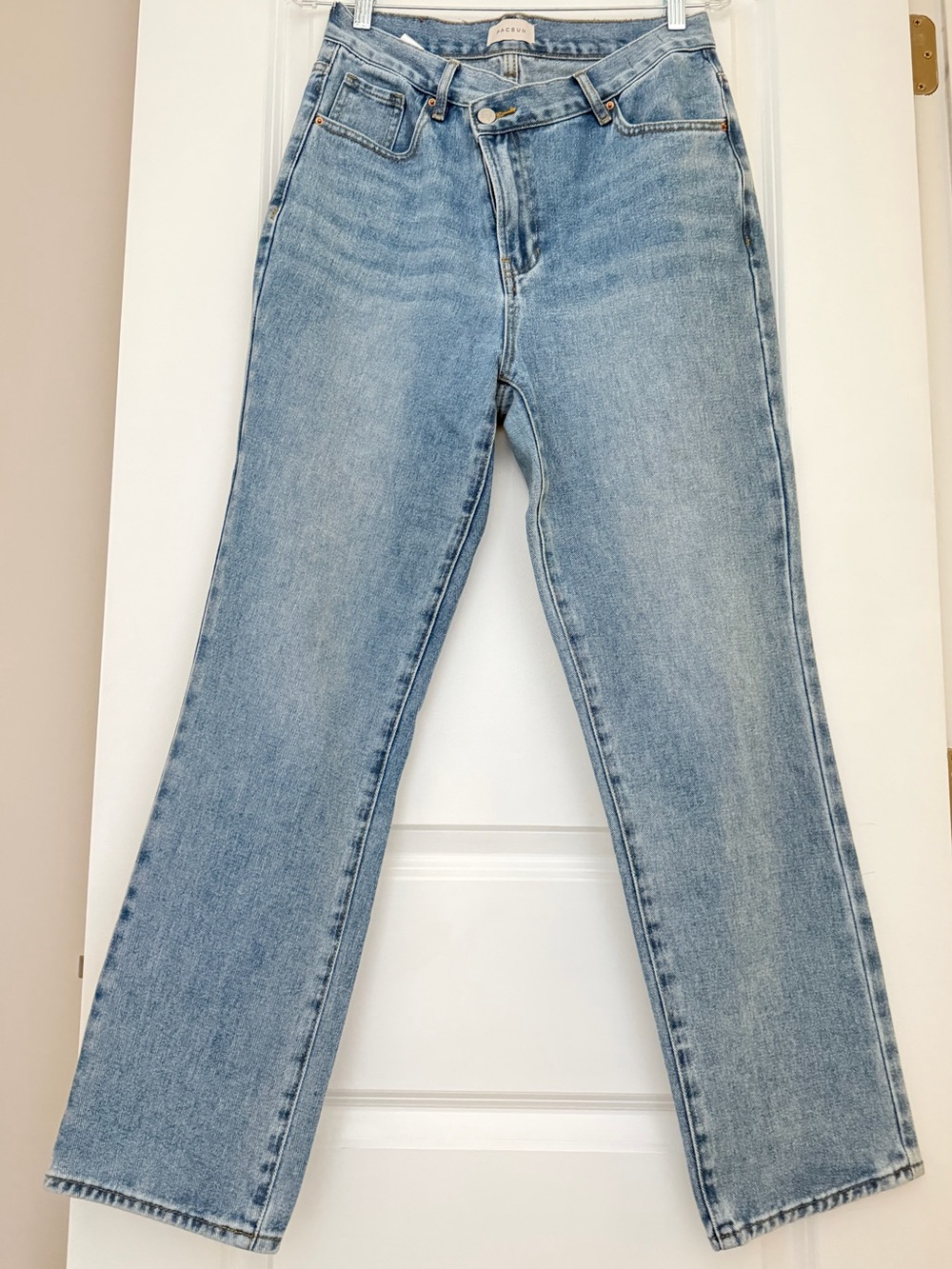 PacSun Light Blue High-Rise Straight Jeans